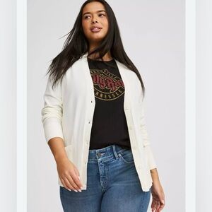 Torrid Everyday Soft Cardigan Sweater V Neck Pocket Button Up Size 4X